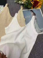 Bulk Wholesale: 470 Pcs Spring Summer Slim Fit Stretchy Knit Camisole Tops, Independent Packing, Soft Fabric, Clothing Stock Lots - Image 8