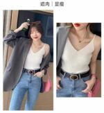 Bulk Wholesale: 470 Pcs Spring Summer Slim Fit Stretchy Knit Camisole Tops, Independent Packing, Soft Fabric, Clothing Stock Lots - Image 7