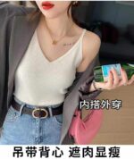 Bulk Wholesale: 470 Pcs Spring Summer Slim Fit Stretchy Knit Camisole Tops, Independent Packing, Soft Fabric, Clothing Stock Lots - Image 4