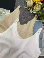 Bulk Wholesale: 470 Pcs Spring Summer Slim Fit Stretchy Knit Camisole Tops, Independent Packing, Soft Fabric, Clothing Stock Lots - Image 2