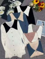 Bulk Wholesale Lot of 89 Pcs Spring New Loose Knitted Sweaters - Chanel Style Thin Cardigan, Independent Packaging, Soft Stretchy Fabric, One Size - Image 9