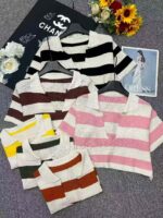 Wholesale Summer Short Sleeve Knit Tops - Korean Style, Loose Fit, 2560 Pcs Clothing Stock Lots - Image 1