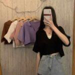 Wholesale Summer Short Sleeve Knit Tops - Korean Style, Loose Fit, 2560 Pcs Clothing Stock Lots - Image 4