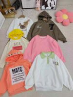 8000 Pcs Kids' Fleece-Lined Hoodies Stock Lots - Unisex, Sizes 100-160, New Styles, Individually Packed - Image 1