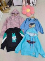 8000 Pcs Kids' Fleece-Lined Hoodies Stock Lots - Unisex, Sizes 100-160, New Styles, Individually Packed - Image 3