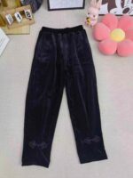 Wholesale Lot of 200 Women's Velvet Pants - Elastic Waist, Side Pockets, Cuff Button Design (With & Without Fleece Lining) - Image 1
