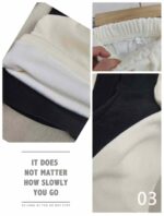 500 Pcs Corduroy Flared Pants - Fleece Lined, Elastic Waist, Black & White, Individually Packaged with Tags, Clothing Stock Lots - Image 1