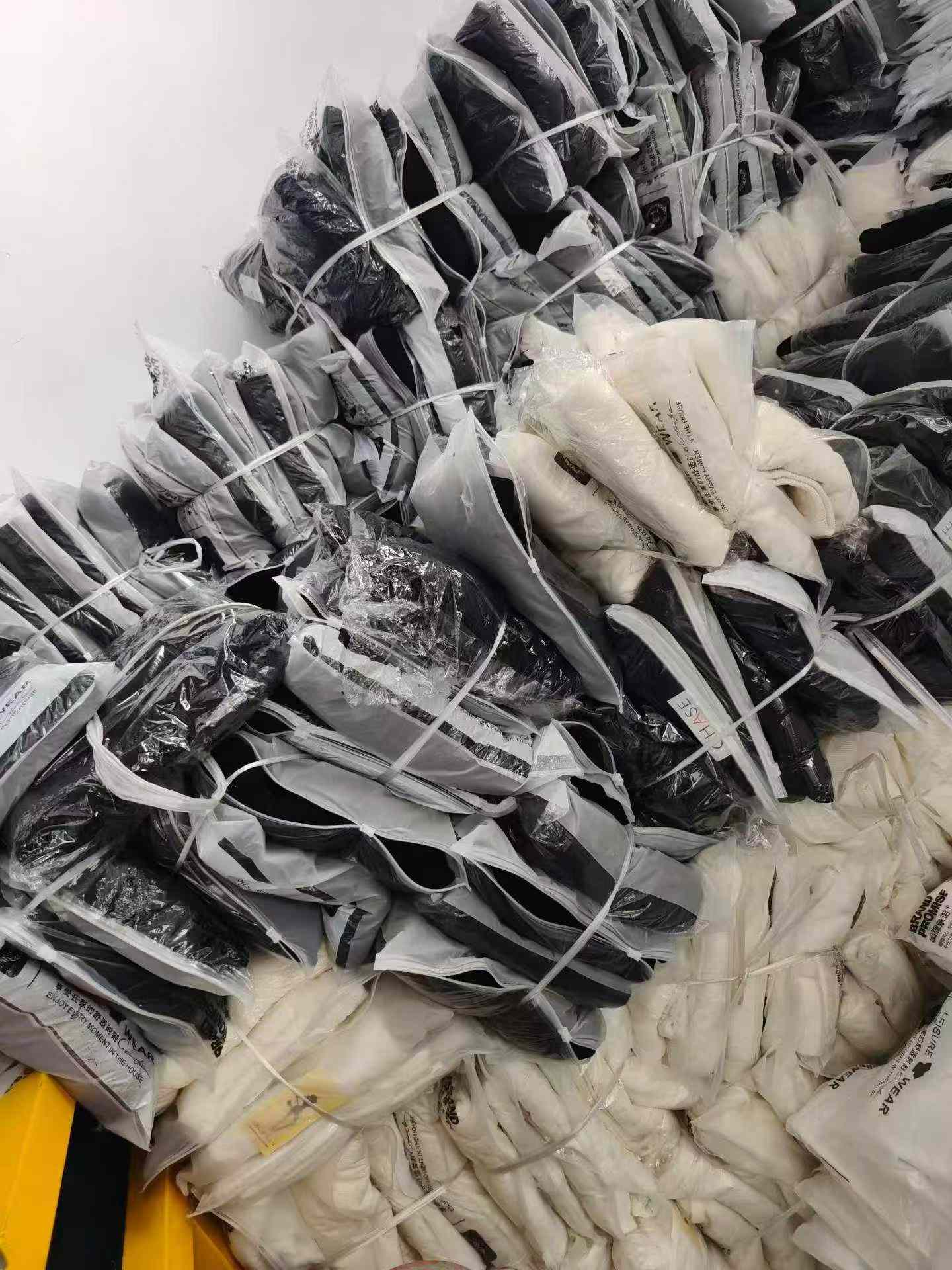 500 Pcs Corduroy Flared Pants - Fleece Lined, Elastic Waist, Black & White, Individually Packaged with Tags, Clothing Stock Lots - Image 2