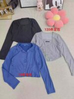 Wholesale Lot of 190 Pcs Women's Long Sleeve Tops - 2 Styles, Sizes 1-4, Individually Packaged with Tags - Image 3