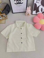 371 Pcs Women's Casual Short Sleeve Blouses with Heart Button Design - Individually Packaged with Tags (Size 1-4) - Image 5