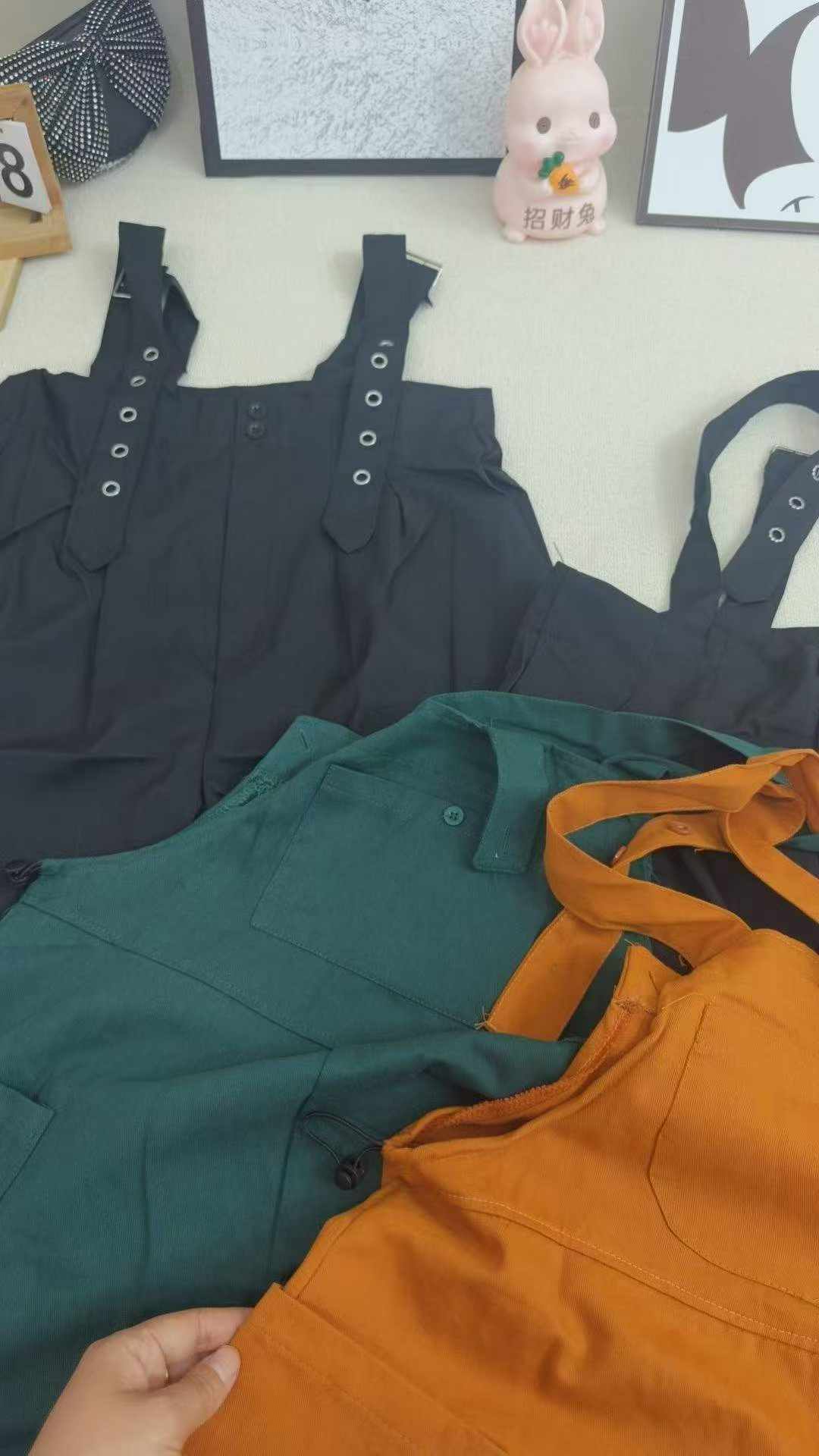 Wholesale Women's Overalls / Dungarees Stock Lot - 300 Pieces, 2 Styles, Individually Packed, Sizes M-XL - Image 2