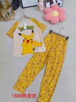 Wholesale Clothing Stock Lots: 2100 Pcs Unisex Cotton Couples Pajamas with Tags, M-5XL, Packed Individually - Image 9