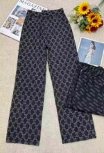 Wholesale Lot of 610 Pcs: Spring New American Style Loose Fit Letter Jacquard Straight Leg Denim Wide Leg Pants (S-XL), Independent Packing with Waist Card - Image 9