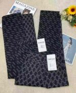 Wholesale Lot of 610 Pcs: Spring New American Style Loose Fit Letter Jacquard Straight Leg Denim Wide Leg Pants (S-XL), Independent Packing with Waist Card - Image 8