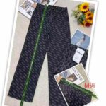 Wholesale Lot of 610 Pcs: Spring New American Style Loose Fit Letter Jacquard Straight Leg Denim Wide Leg Pants (S-XL), Independent Packing with Waist Card - Image 3