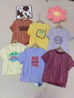 Wholesale Kids' Short Sleeve Tops Clothing Stock Lots - 9200 Pcs, Packed with Tags, Sizes 110-160 - Image 7