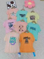 Wholesale Kids' Short Sleeve Tops Clothing Stock Lots - 9200 Pcs, Packed with Tags, Sizes 110-160 - Image 4