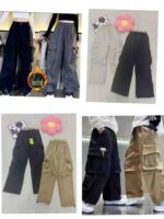 Wholesale Kids' Fleece-Lined Cargo Pants Stock Lot - 2720 Pcs, 100-170cm, Individual Packing - Image 1