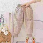 Children's Down Pants Clothing Stock Lots - 2100pcs, 3 Colors, 100-140cm, Individually Packaged - Image 1