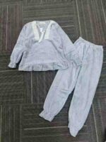 Kids' Flannel Pajama Set - Girls' Clothing Stock Lot of ~300 Sets (3 Colors, Sizes 110-150cm) - Image 1