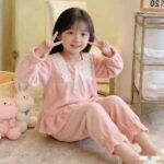 Kids' Flannel Pajama Set - Girls' Clothing Stock Lot of ~300 Sets (3 Colors, Sizes 110-150cm) - Image 6