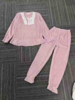 Kids' Flannel Pajama Set - Girls' Clothing Stock Lot of ~300 Sets (3 Colors, Sizes 110-150cm) - Image 4