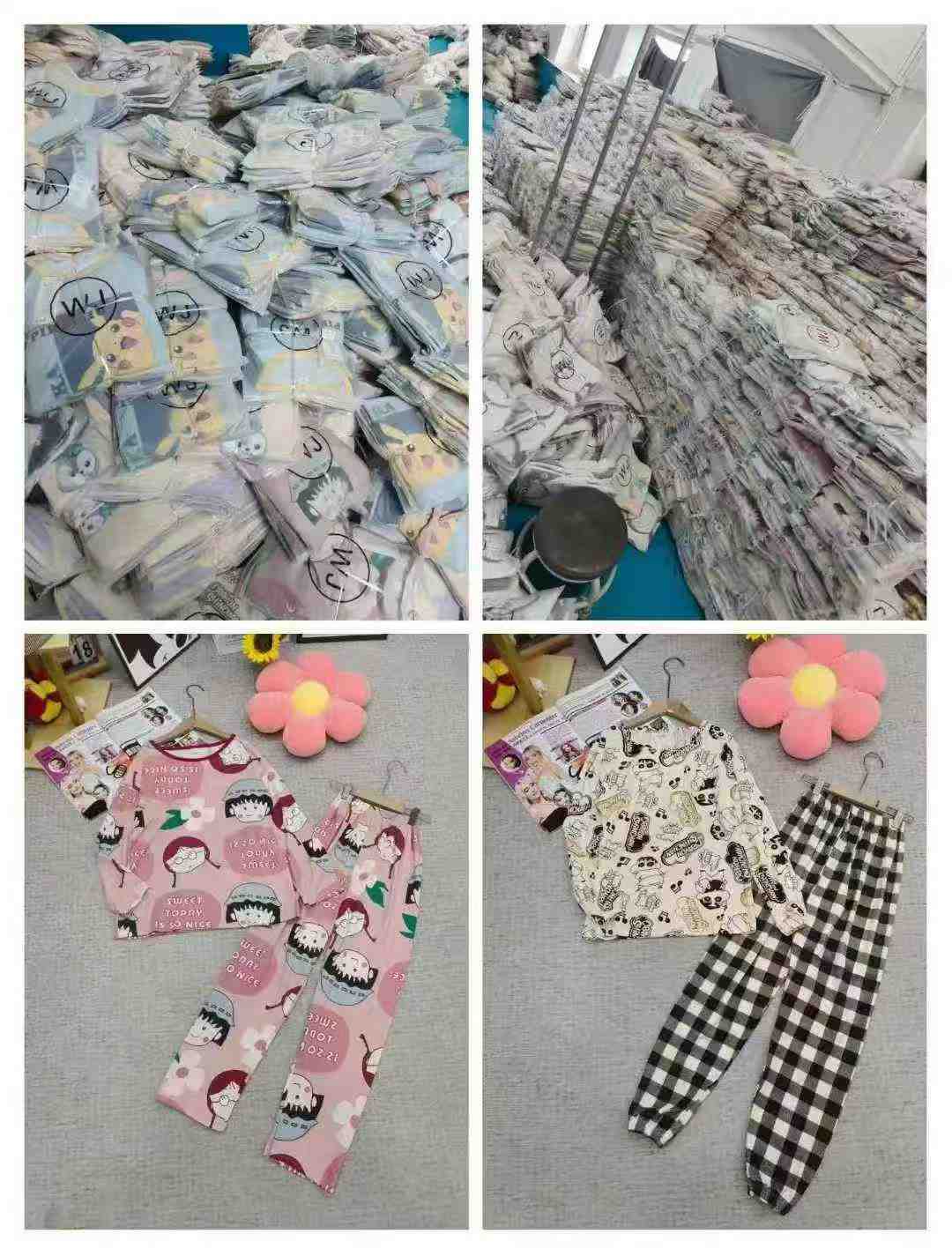 Wholesale Lot of 7200 Sets Kids Long Sleeve Pajama Sets (Size 110-160) - Digital Print, Packaged with Tags - Image 2