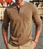 Wholesale Lot of 140 Pcs Men's Long Sleeve Casual Shirts - Spring/Summer, American Retro Style, Loose Fit, Sizes M-3XL, Independent Packaging - Image 7