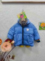 Wholesale Kids Down Jackets - 1000pcs Stock Lot, Two-Tone Fake Two-Piece Design, Rainbow Sleeves, Independent Packing with Tags - Image 8