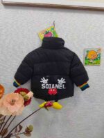 Wholesale Kids Down Jackets - 1000pcs Stock Lot, Two-Tone Fake Two-Piece Design, Rainbow Sleeves, Independent Packing with Tags - Image 5