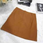 Wholesale Stock Clearance: 320 Pcs High-Waist A-Line Skirts with Lining, Style 1802, 4 Colors, Sizes S-2XL, 8.2 CNY/Pc - Image 5