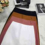 Wholesale Stock Clearance: 320 Pcs High-Waist A-Line Skirts with Lining, Style 1802, 4 Colors, Sizes S-2XL, 8.2 CNY/Pc - Image 4