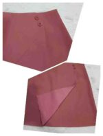 Wholesale Stock Clearance: 320 Pcs High-Waist A-Line Skirts with Lining, Style 1802, 4 Colors, Sizes S-2XL, 8.2 CNY/Pc - Image 2