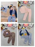 Wholesale Kids' Flannel Pajama Sets - 2900 Sets Stock Clearance (Sizes 100-160, Assorted Styles & Colors) - Image 8