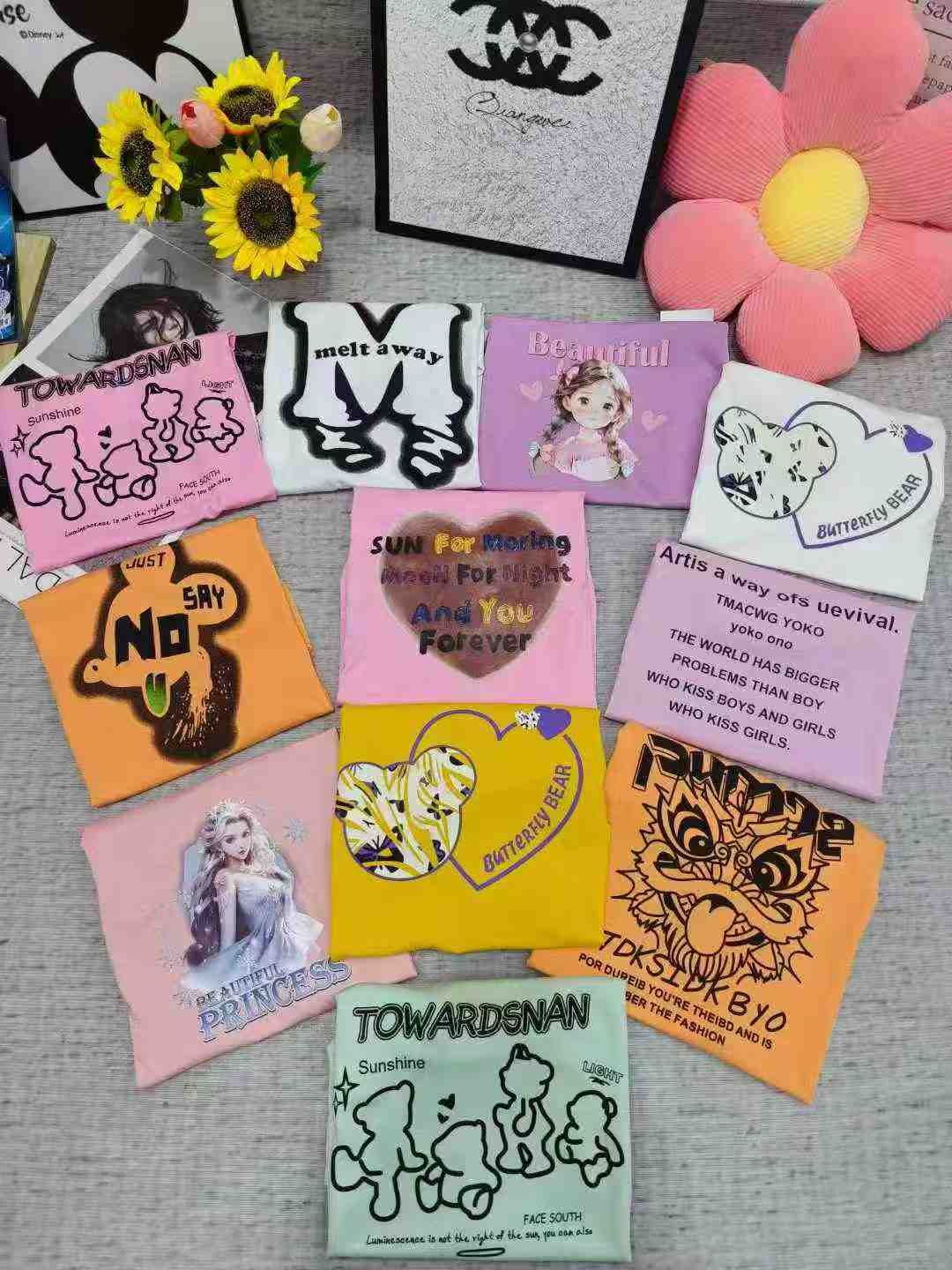 Bulk Wholesale: Kids' Cool-Touch T-Shirts (L-4XL, 110-150cm) - Individually Packaged, Stock Lot Clearance - Image 1