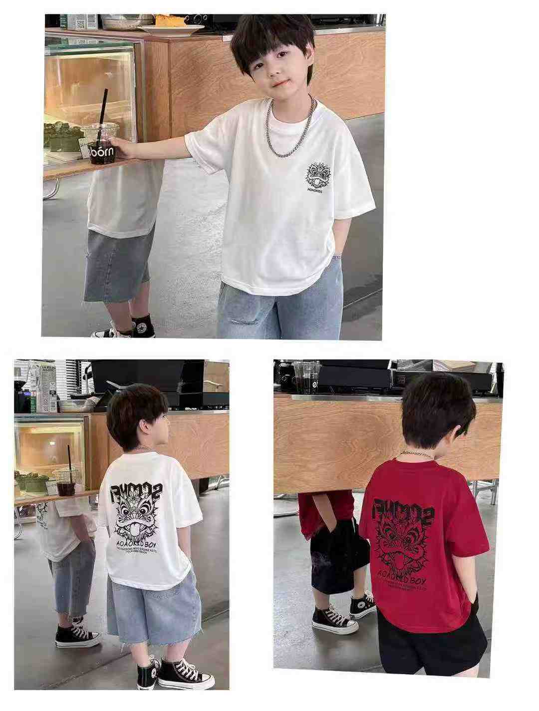 Bulk Wholesale: Kids' Cool-Touch T-Shirts (L-4XL, 110-150cm) - Individually Packaged, Stock Lot Clearance - Image 2