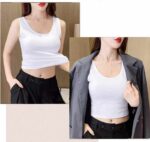 Summer Plain Cotton Tank Tops - Wholesale Stock Lot (310pcs, S-XL, Individually Packed) - Image 1