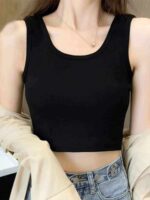 Summer Plain Cotton Tank Tops - Wholesale Stock Lot (310pcs, S-XL, Individually Packed) - Image 7