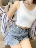 Summer Plain Cotton Tank Tops - Wholesale Stock Lot (310pcs, S-XL, Individually Packed) - Image 3