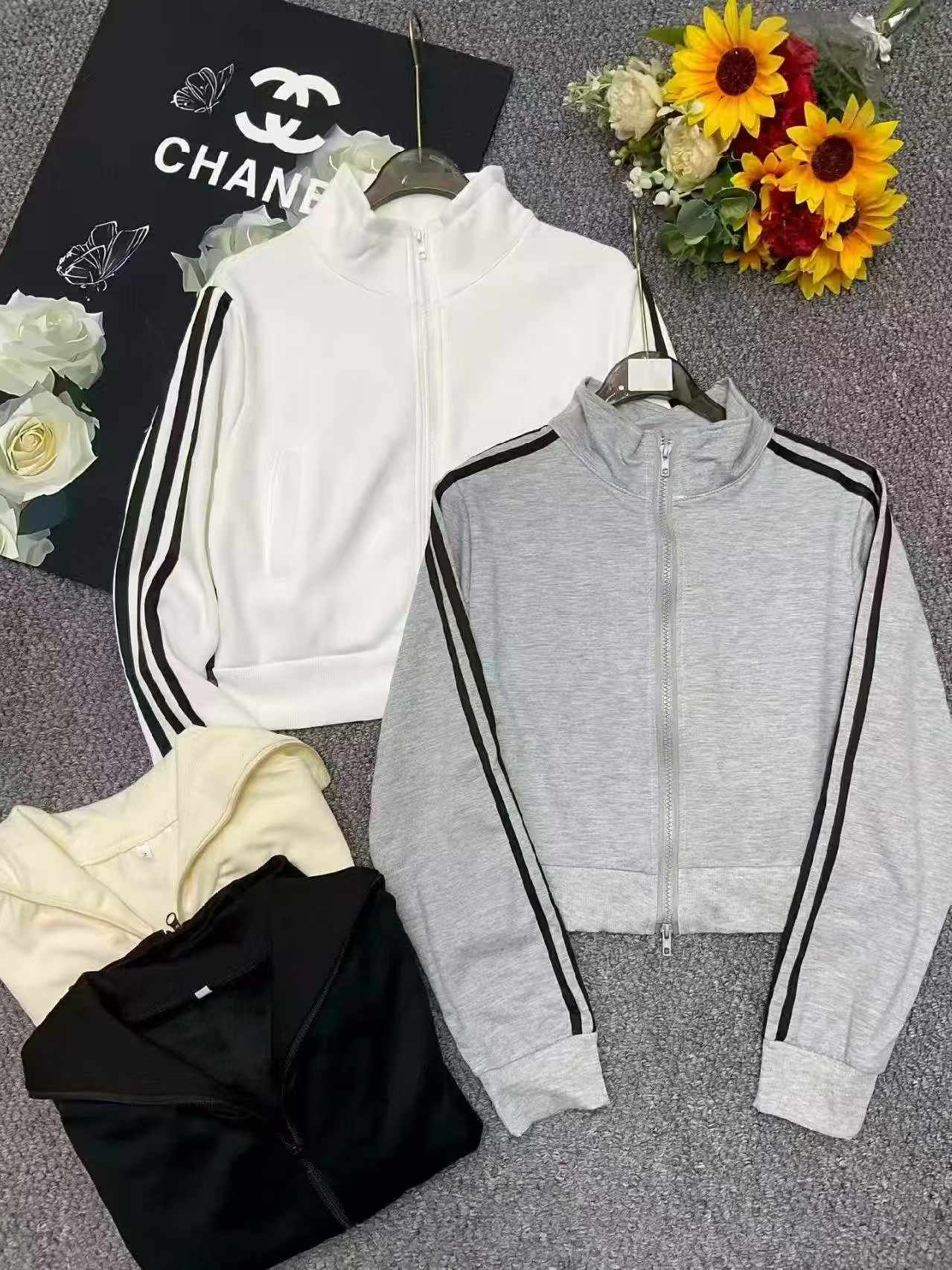 Wholesale Lot of 415 High-Quality Cotton Hooded Sweatshirts & Zip-Up Jackets - 3 Styles, S-XL, Fleece & Non-Fleece Options - Image 1