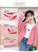 Clearance Bulk Kids Fleece Zipper Jackets 102 Pieces With Approx 30 Pants, Size 110-130 3 Colors - Image 4