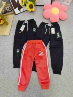 59 Pieces Embroidered Kids Fleece Cargo Pants With Tags Stock Lot For Wholesale - Image 7