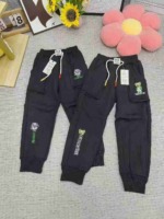 59 Pieces Embroidered Kids Fleece Cargo Pants With Tags Stock Lot For Wholesale - Image 6