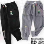 59 Pieces Embroidered Kids Fleece Cargo Pants With Tags Stock Lot For Wholesale - Image 5