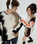 Spring New Retro Trendy Jacquard Pullover Sweater, 393 Pieces Bulk Stock Wholesale Clearance - Image 6