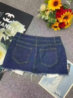 280 Pieces Summer New Sexy Mini Vintage Blue Washed Cotton Denim Skirts Bulk Wholesale - Image 9