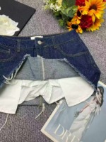 280 Pieces Summer New Sexy Mini Vintage Blue Washed Cotton Denim Skirts Bulk Wholesale - Image 8