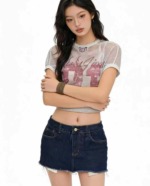 280 Pieces Summer New Sexy Mini Vintage Blue Washed Cotton Denim Skirts Bulk Wholesale - Image 5