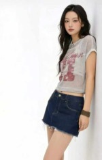280 Pieces Summer New Sexy Mini Vintage Blue Washed Cotton Denim Skirts Bulk Wholesale - Image 3