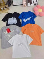 4100 Pieces Kids Cotton Short Sleeve T-Shirts (Size 80-150) Bulk Stock Wholesale For Export - Image 7